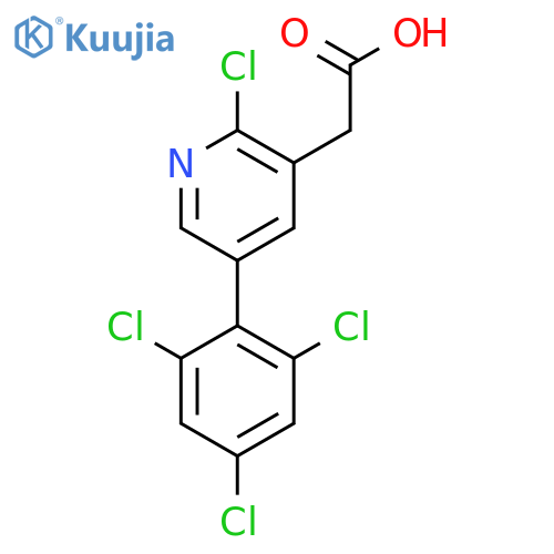 2-Chloro-5-(2,4,6-trichlorophenyl)pyridine-3-acetic acid structure