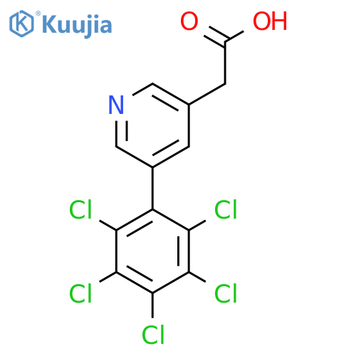 5-(Perchlorophenyl)pyridine-3-acetic acid structure