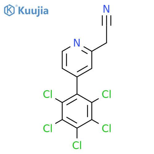 4-(Perchlorophenyl)pyridine-2-acetonitrile structure