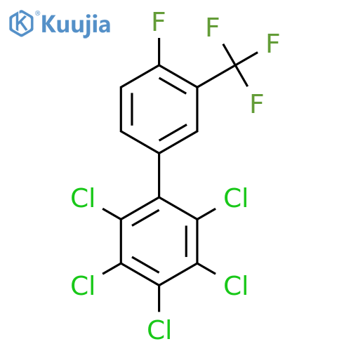 4'-Fluoro-2,3,4,5,6-pentachloro-3'-(trifluoromethyl)biphenyl structure