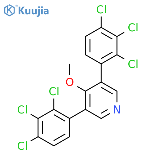 3,5-Bis(2,3,4-trichlorophenyl)-4-methoxypyridine structure