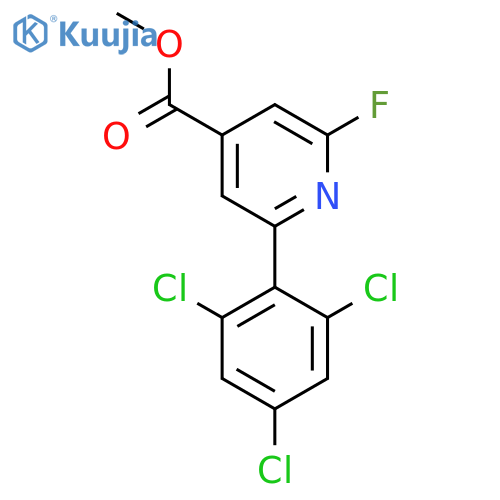 Methyl 2-fluoro-6-(2,4,6-trichlorophenyl)isonicotinate structure