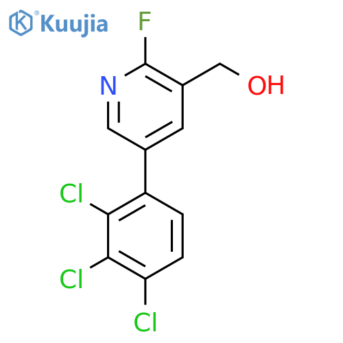 2-Fluoro-5-(2,3,4-trichlorophenyl)pyridine-3-methanol structure