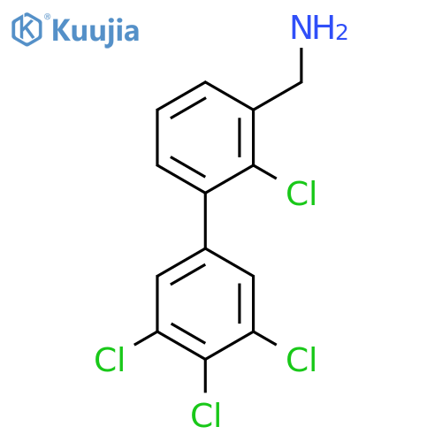C-(2,3',4',5'-Tetrachlorobiphenyl-3-yl)-methylamine structure