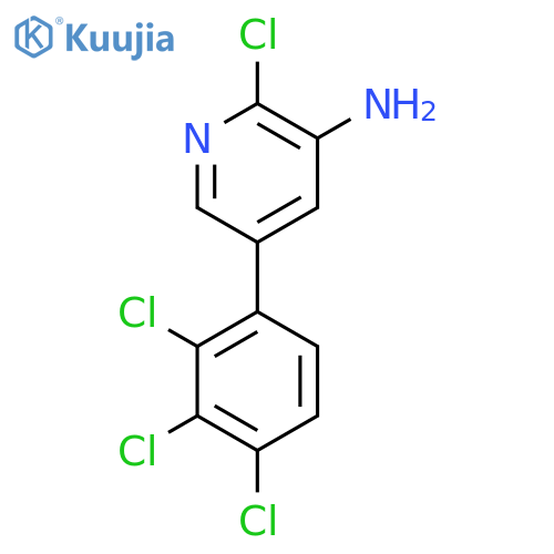 3-Amino-2-chloro-5-(2,3,4-trichlorophenyl)pyridine structure