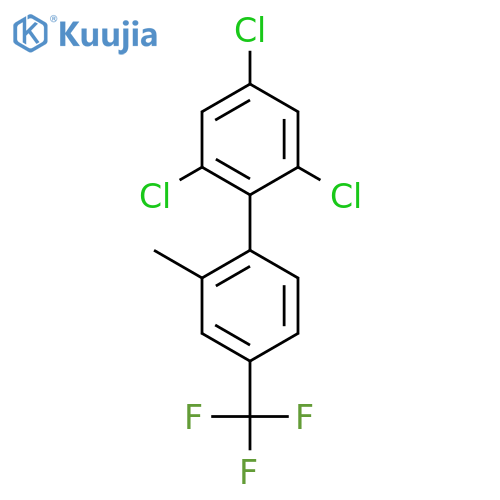 2'-Methyl-2,4,6-trichloro-4'-(trifluoromethyl)biphenyl structure