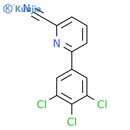6-(3,4,5-Trichlorophenyl)picolinonitrile structure