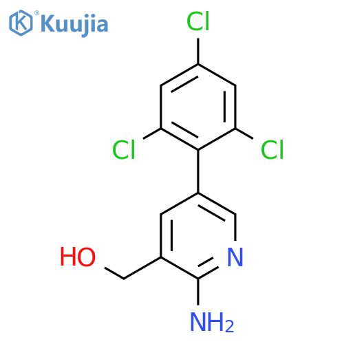 2-Amino-5-(2,4,6-trichlorophenyl)pyridine-3-methanol structure