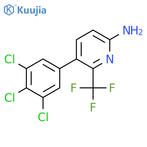 6-Amino-3-(3,4,5-trichlorophenyl)-2-(trifluoromethyl)pyridine structure