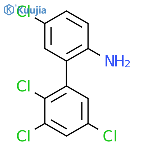 2-Amino-5,2',3',5'-tetrachlorobiphenyl structure