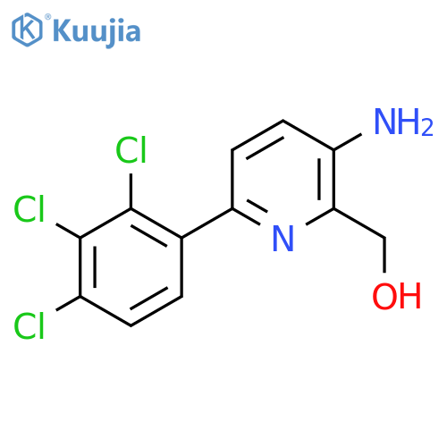 3-Amino-6-(2,3,4-trichlorophenyl)pyridine-2-methanol structure