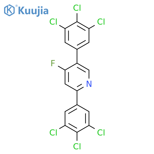 2,5-Bis(3,4,5-trichlorophenyl)-4-fluoropyridine structure