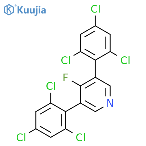 3,5-Bis(2,4,6-trichlorophenyl)-4-fluoropyridine structure