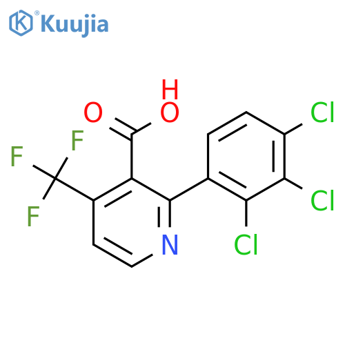 2-(2,3,4-Trichlorophenyl)-4-(trifluoromethyl)nicotinic acid structure