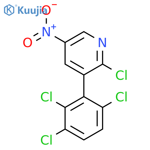 2-Chloro-5-nitro-3-(2,3,6-trichlorophenyl)pyridine structure