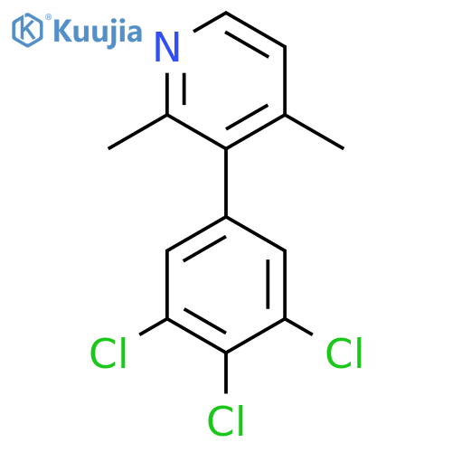 2,4-Dimethyl-3-(3,4,5-trichlorophenyl)pyridine structure