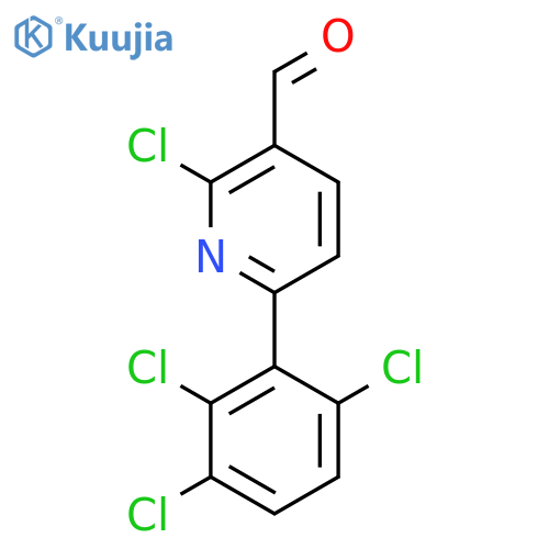 2-Chloro-6-(2,3,6-trichlorophenyl)nicotinaldehyde structure
