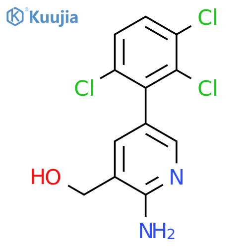 2-Amino-5-(2,3,6-trichlorophenyl)pyridine-3-methanol structure