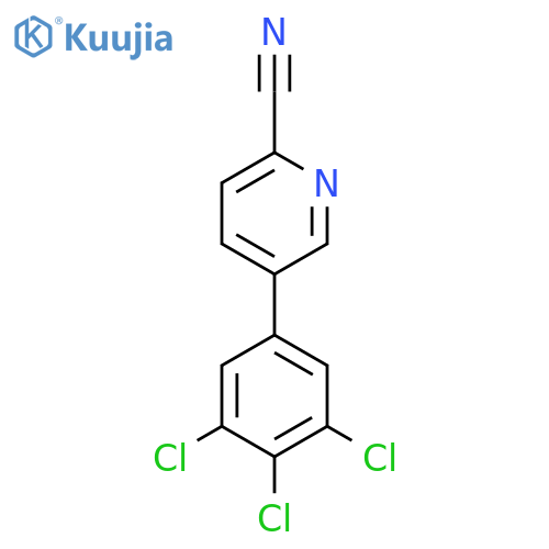 5-(3,4,5-Trichlorophenyl)picolinonitrile structure