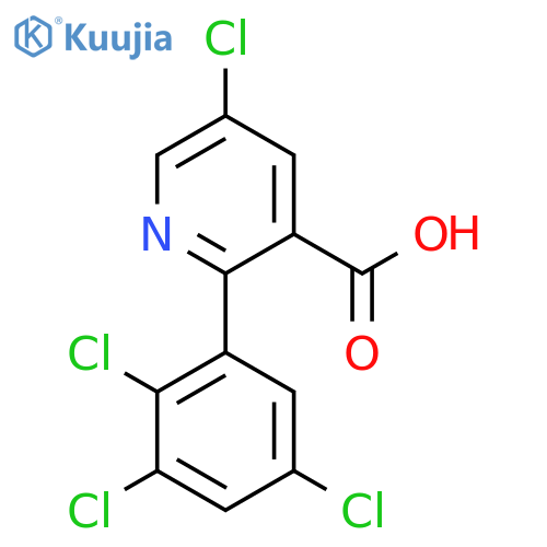 5-Chloro-2-(2,3,5-trichlorophenyl)nicotinic acid structure