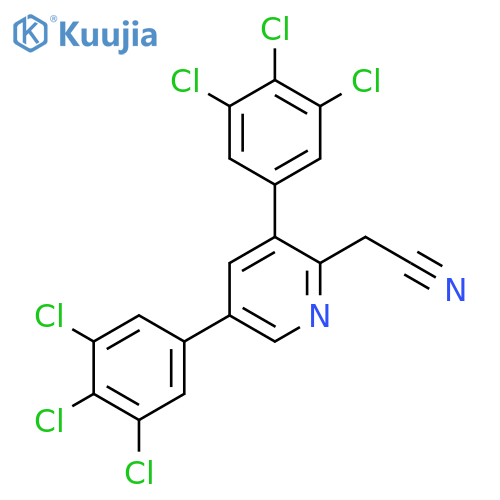 3,5-Bis(3,4,5-trichlorophenyl)pyridine-2-acetonitrile structure