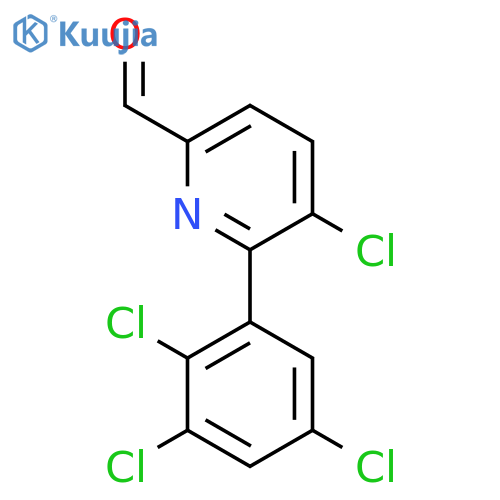 5-Chloro-6-(2,3,5-trichlorophenyl)picolinaldehyde structure