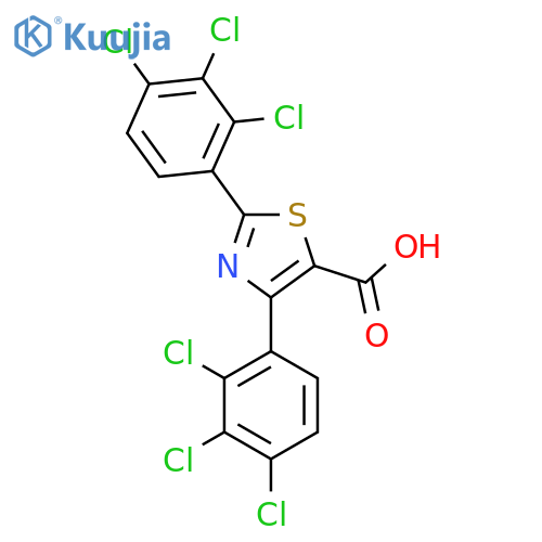 2,4-Bis(2,3,4-trichlorophenyl)thiazole-5-carboxylic acid structure