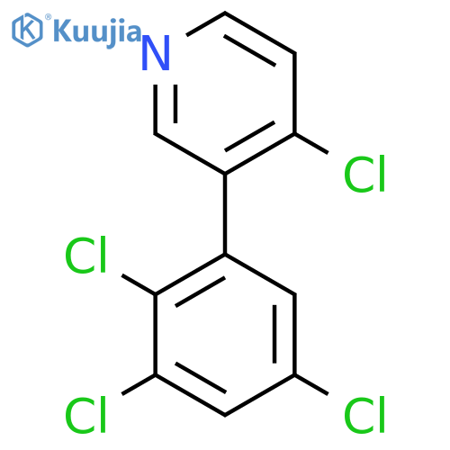 4-Chloro-3-(2,3,5-trichlorophenyl)pyridine structure