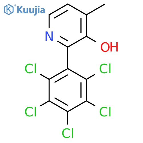3-Hydroxy-4-methyl-2-(perchlorophenyl)pyridine structure
