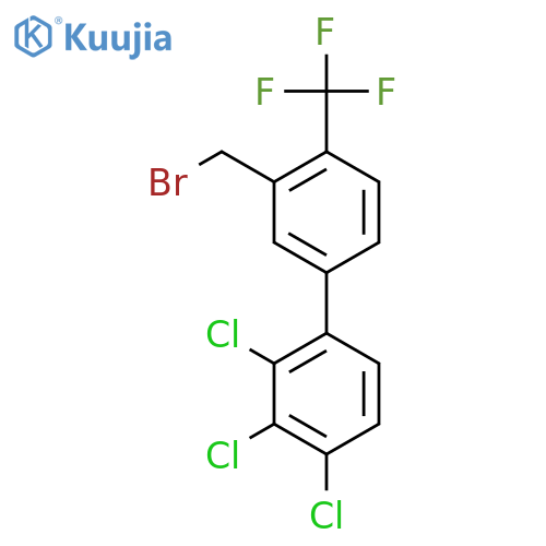 3'-(Bromomethyl)-2,3,4-trichloro-4'-(trifluoromethyl)biphenyl structure