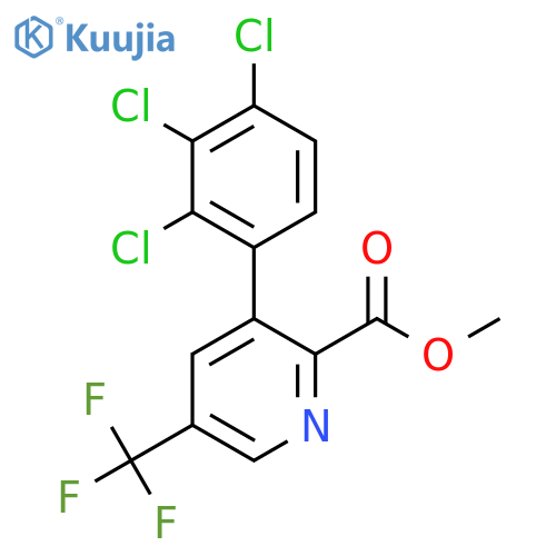 Methyl 3-(2,3,4-trichlorophenyl)-5-(trifluoromethyl)picolinate structure
