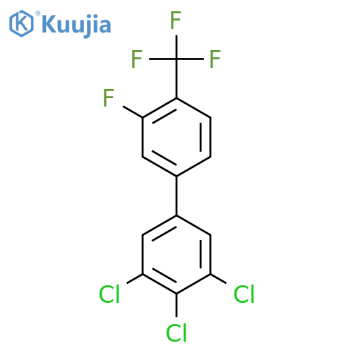 3'-Fluoro-3,4,5-trichloro-4'-(trifluoromethyl)biphenyl structure