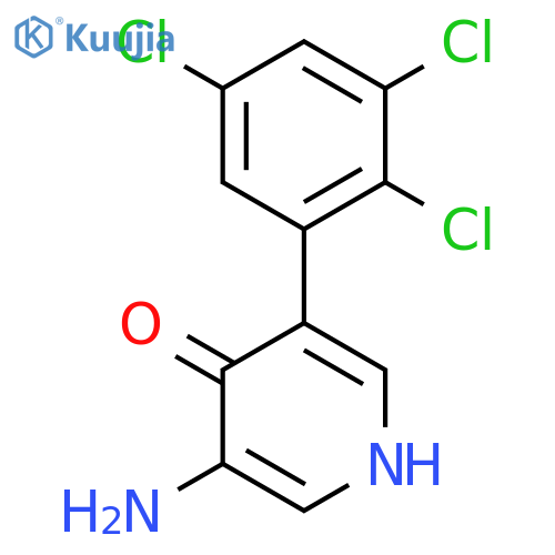 3-Amino-4-hydroxy-5-(2,3,5-trichlorophenyl)pyridine structure