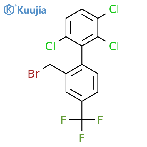 2'-(Bromomethyl)-2,3,6-trichloro-4'-(trifluoromethyl)biphenyl structure