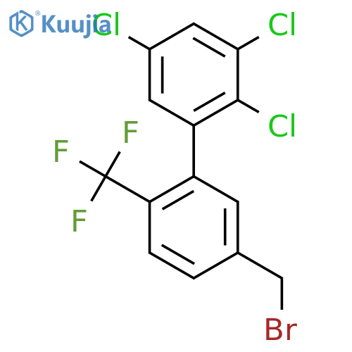 5'-(Bromomethyl)-2,3,5-trichloro-2'-(trifluoromethyl)biphenyl structure