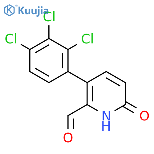 6-Hydroxy-3-(2,3,4-trichlorophenyl)picolinaldehyde structure