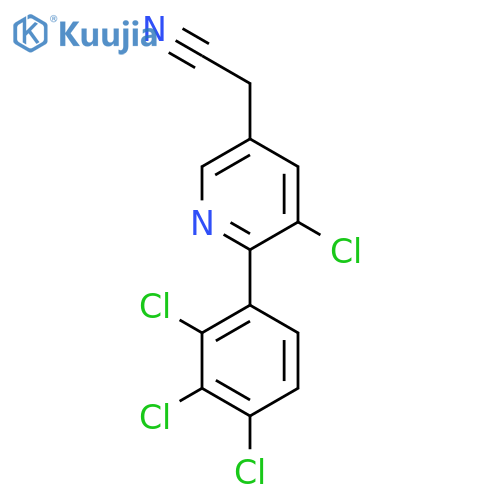 3-Chloro-2-(2,3,4-trichlorophenyl)pyridine-5-acetonitrile structure