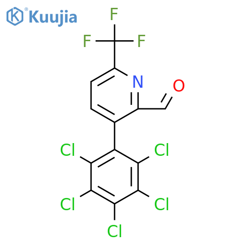 3-(Perchlorophenyl)-6-(trifluoromethyl)picolinaldehyde structure