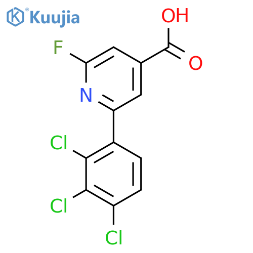 2-Fluoro-6-(2,3,4-trichlorophenyl)isonicotinic acid structure