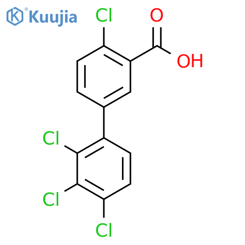 4,2',3',4'-Tetrachlorobiphenyl-3-carboxylic acid structure