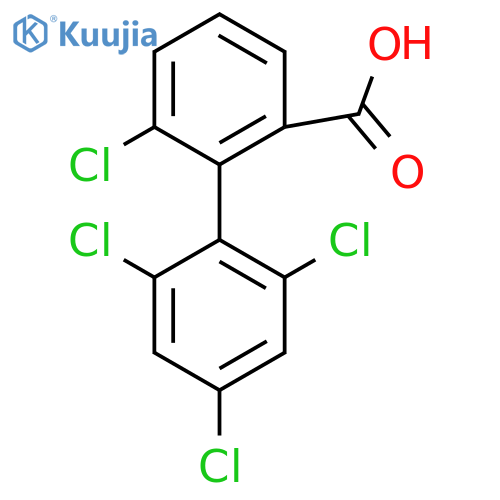 6,2',4',6'-Tetrachlorobiphenyl-2-carboxylic acid structure