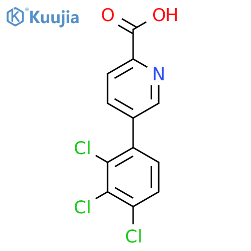 5-(2,3,4-Trichlorophenyl)picolinic acid structure