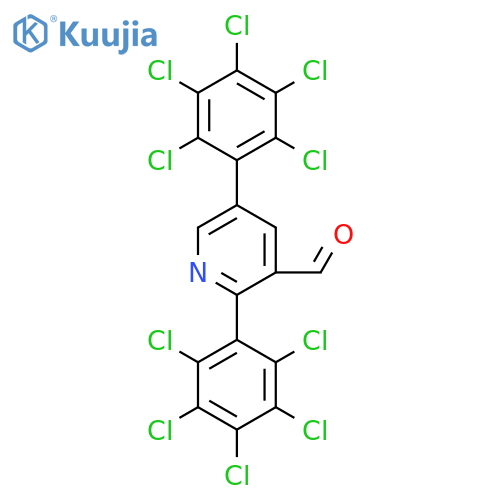 2,5-Bis(perchlorophenyl)nicotinaldehyde structure