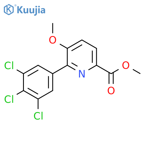 Methyl 5-methoxy-6-(3,4,5-trichlorophenyl)picolinate structure