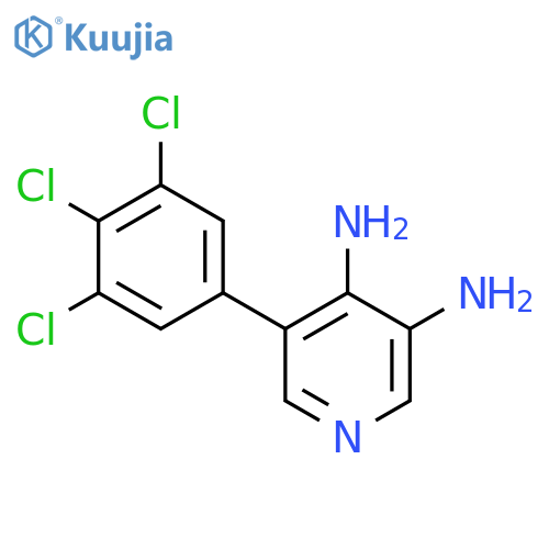 3,4-Diamino-5-(3,4,5-trichlorophenyl)pyridine structure