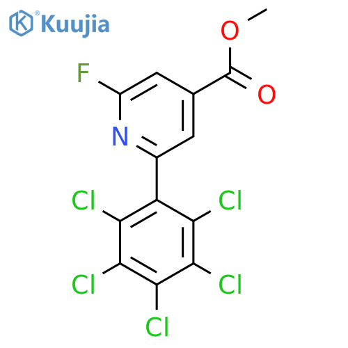 Methyl 2-fluoro-6-(perchlorophenyl)isonicotinate structure