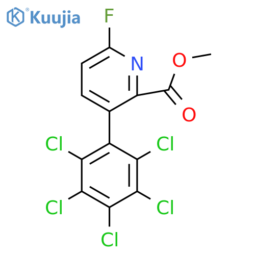 Methyl 6-fluoro-3-(perchlorophenyl)picolinate structure