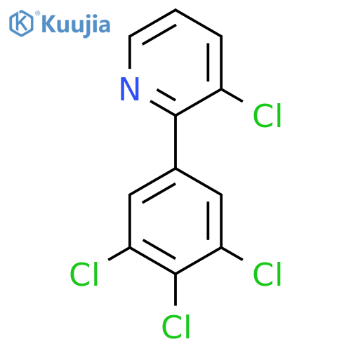 3-Chloro-2-(3,4,5-trichlorophenyl)pyridine structure