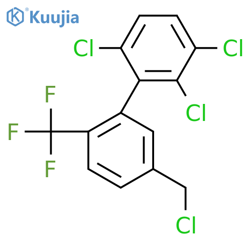 5'-(Chloromethyl)-2,3,6-trichloro-2'-(trifluoromethyl)biphenyl structure