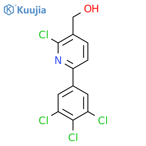2-Chloro-6-(3,4,5-trichlorophenyl)pyridine-3-methanol structure